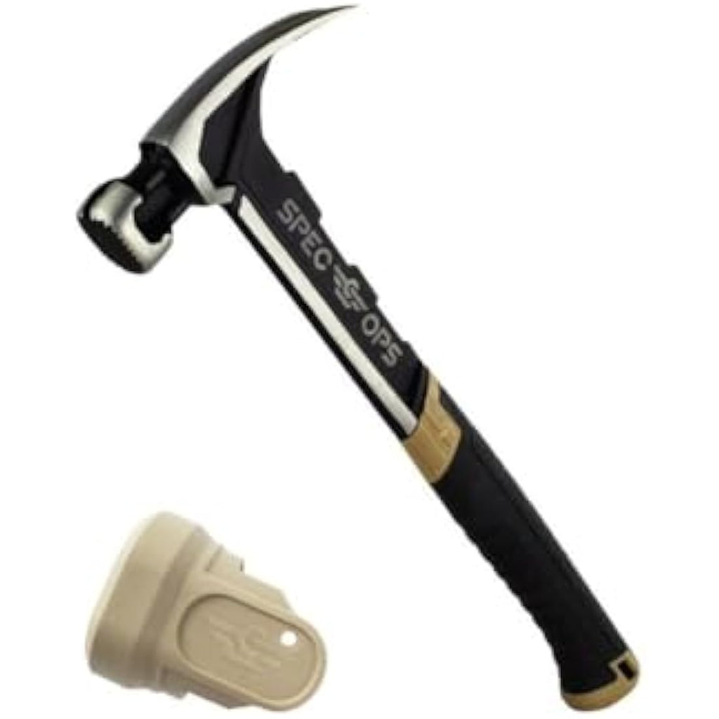 Spec Ops Framing Hammer – 22 oz Milled Face with Shock-Absorbing Grip