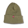 Swole Panda Organic Cotton Beanie – Sustainable Unisex Hat in Olive
