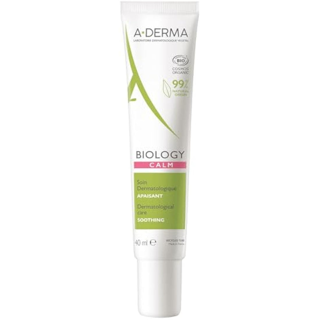 A-DERMA Biology Calm Soothing Organic Facial Moisturizer – 40ml