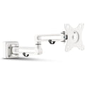 InLine Slatwall Monitor Bracket Long – Ergonomic Mount in White