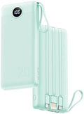 VRURC 20000mAh Portable Charger | 22.5W Fast Charging Power Bank with Cables