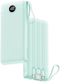 VRURC 20000mAh Portable Charger | 22.5W Fast Charging Power Bank with Cables
