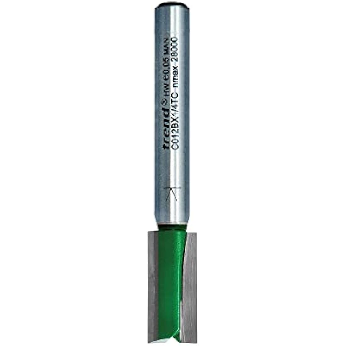 Trend CraftPro Straight Router Bit | 9mm Diameter | 1/4 Inch Shank