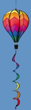 Hot Air Balloon Wind Spinner – Sunrise Garden Twist, 41"