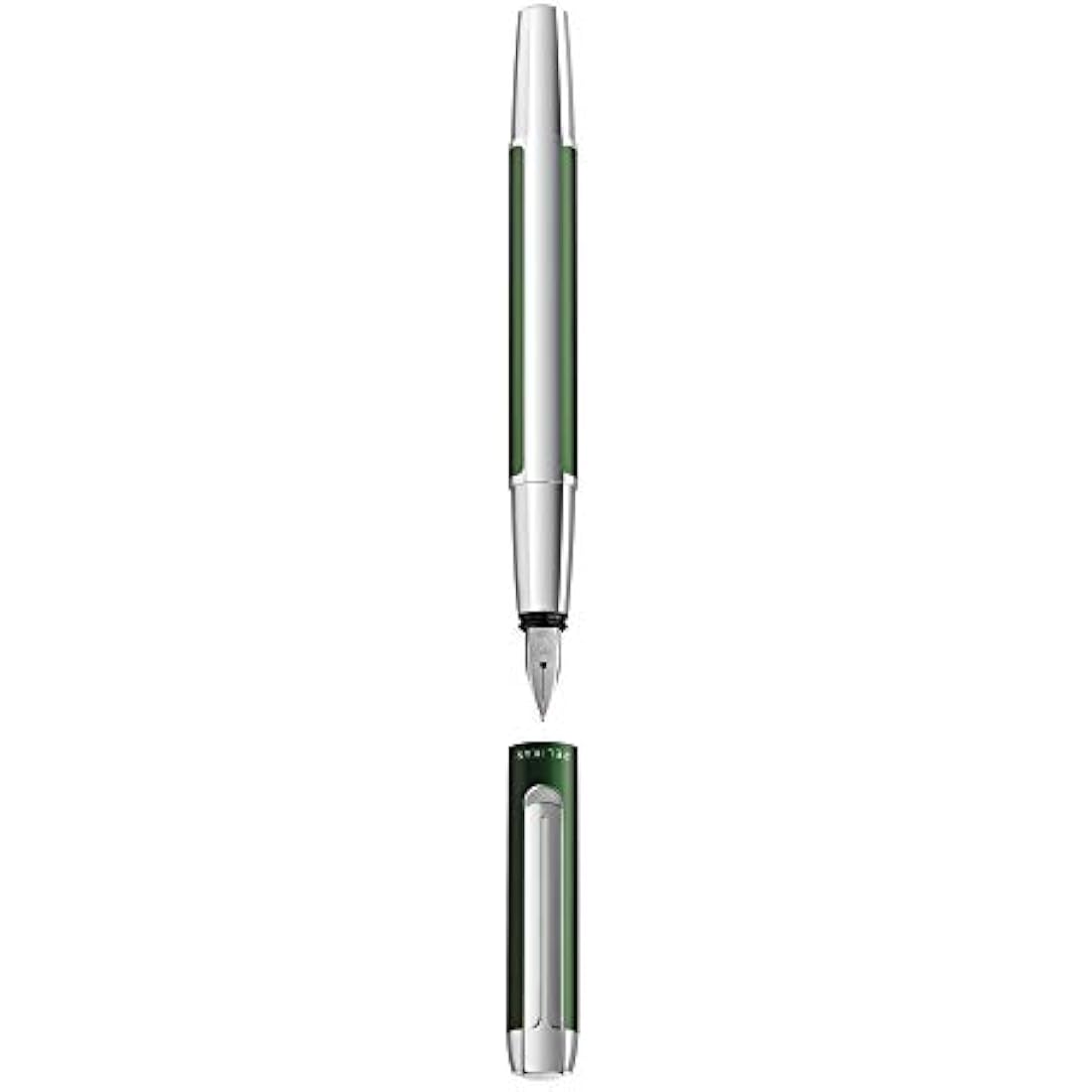 Pelikan Pura Fountain Pen – Forest Green Aluminium, Medium Nib