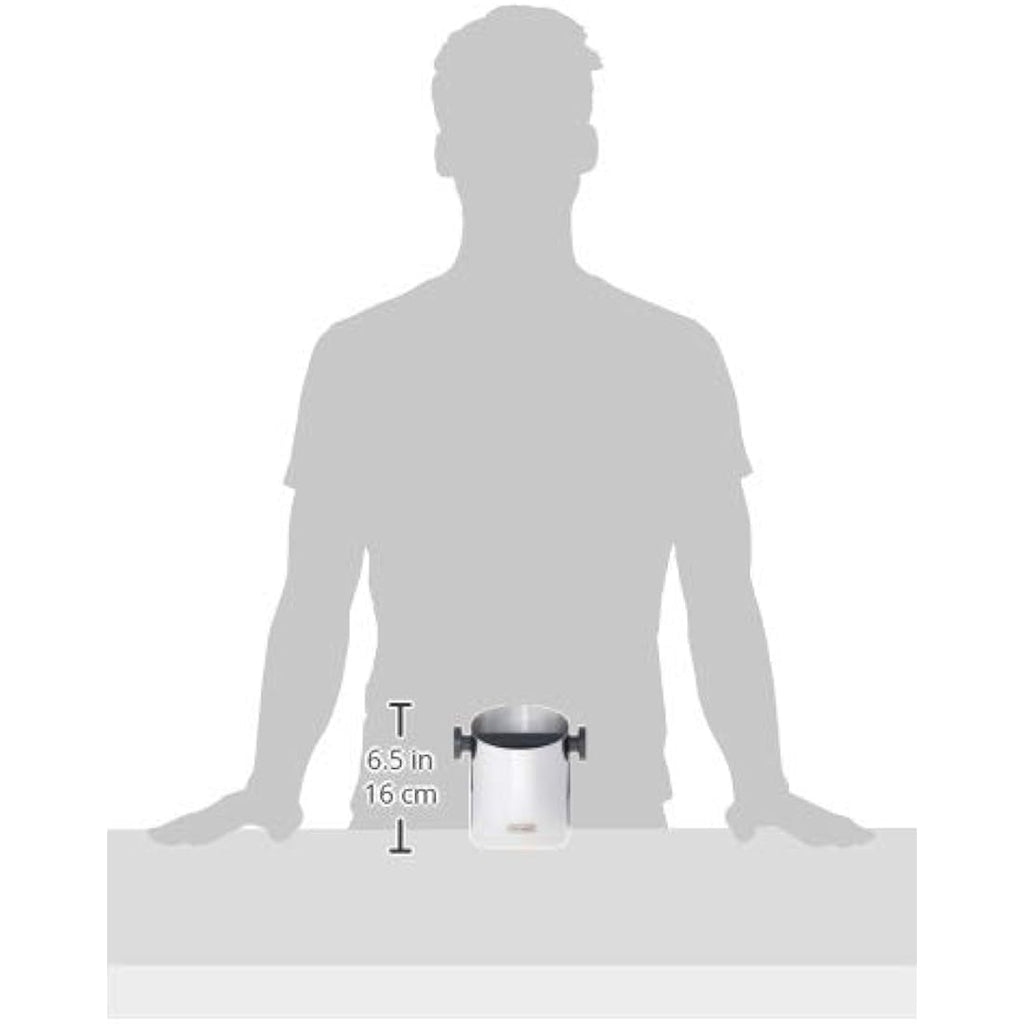 De'Longhi Coffee Knock Box – Stainless Steel Espresso Grounds Bin