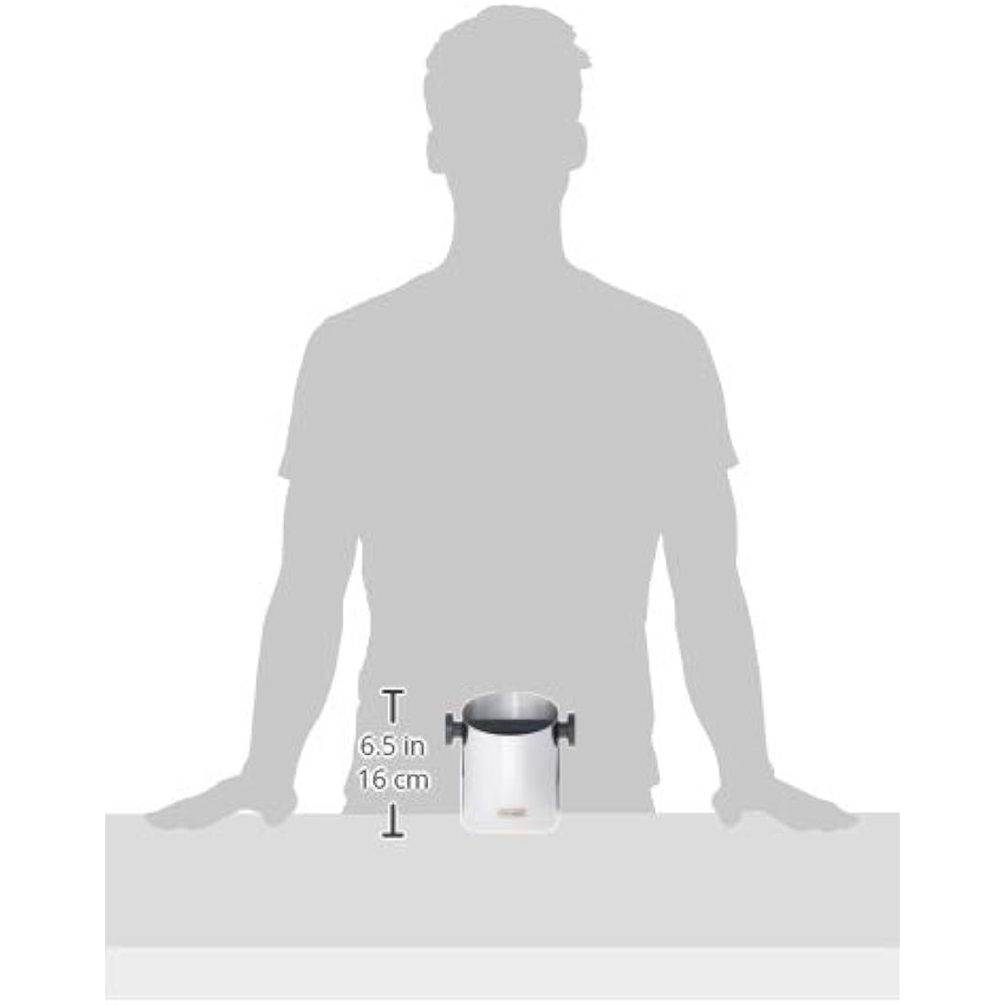 De'Longhi Coffee Knock Box – Stainless Steel Espresso Grounds Bin