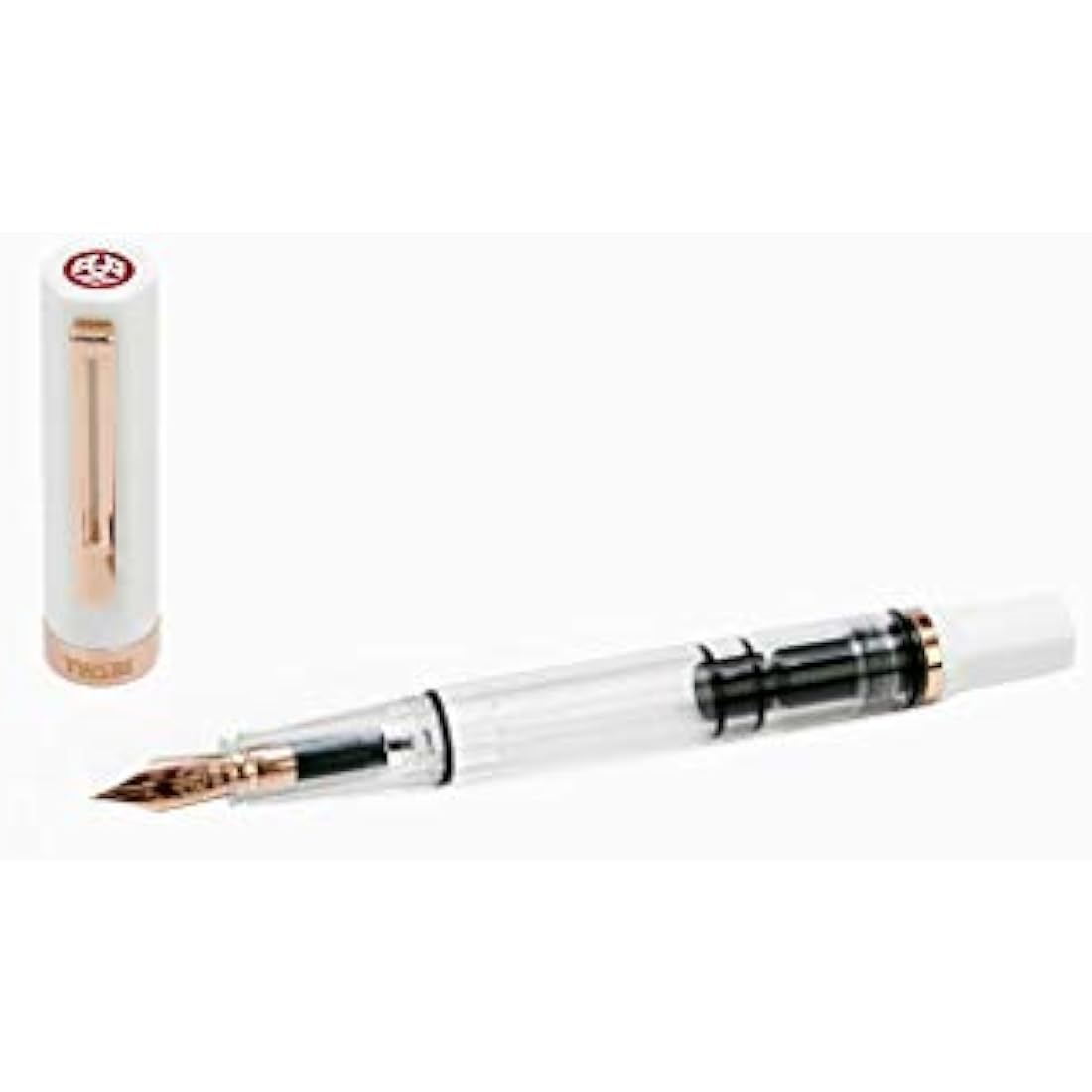 TWSBI Eco Fountain Pen – White & Rose Gold – Extra Fine (EF) Nib
