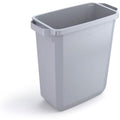 Durable DURABIN 60L Rectangular Waste Bin – Food Safe Grey Plastic