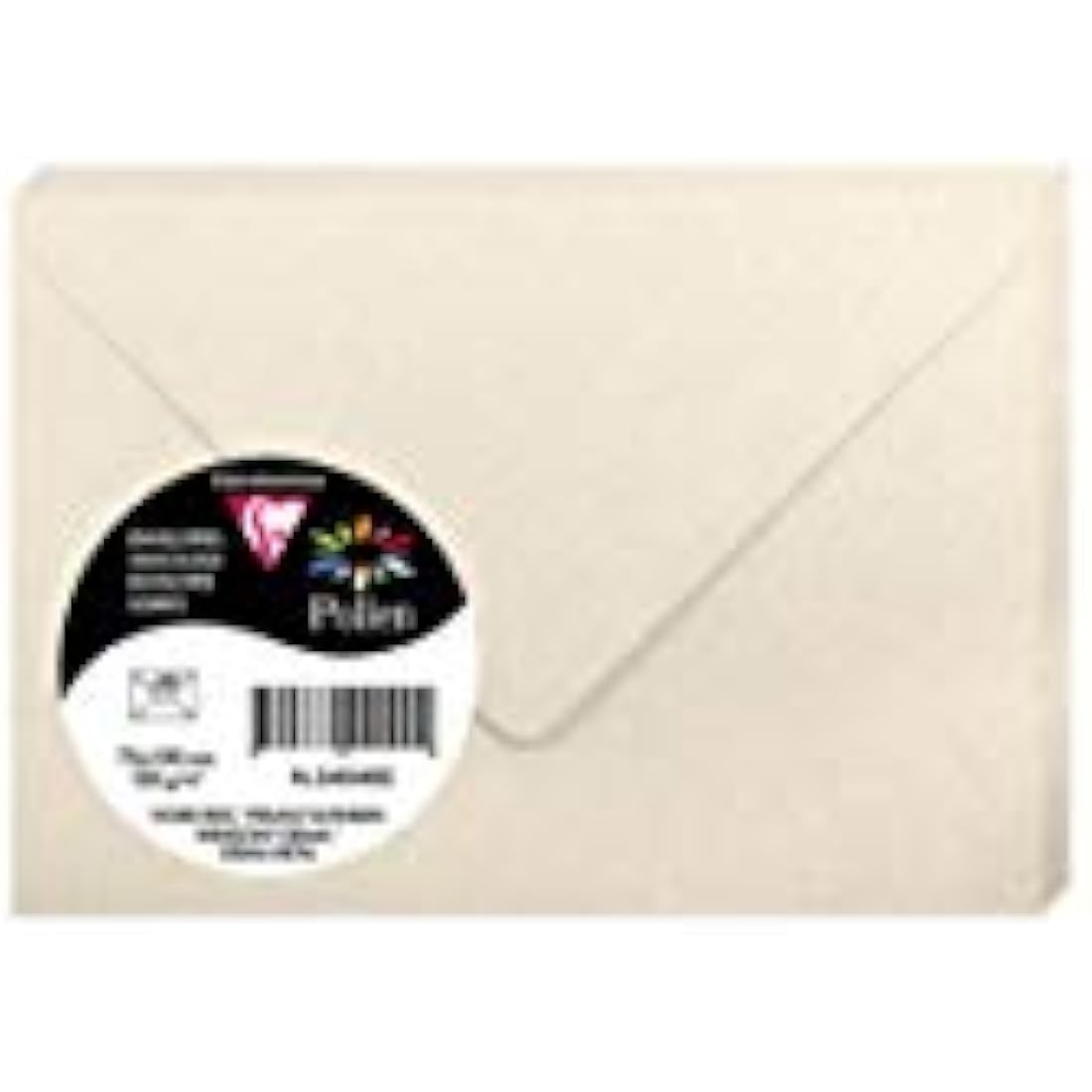 Clairefontaine Pollen Iridescent Envelopes - Cream 75x100mm (20 Pack)