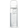 LifeStraw Go Series Water Filter Bottle – 22oz BPA-Free Polar White