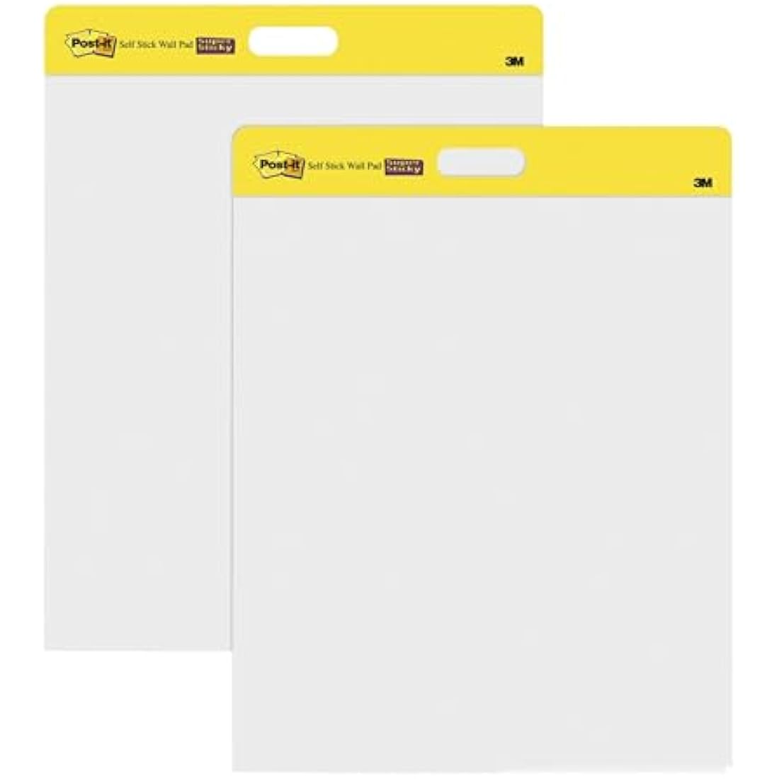 Post-it Super Sticky Wall Pad Meeting Chart, White, 20 Sheets, 2 Pack