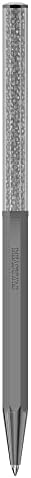 Swarovski Crystalline Ballpoint Pen – Octagon Shape – Silver Tone