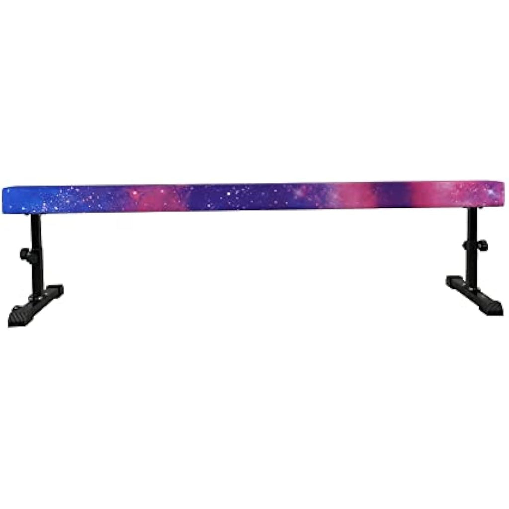 8ft Solid Gymnastics Balance Beam | Adjustable Suede Beam