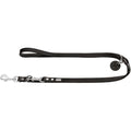 Hunter Training Leash | Soft Genuine Cow Leather Dog Lead, Black