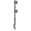 Bracwiser Vertical Dual Monitor Mount | 13-27 Inch VESA Desk Stand