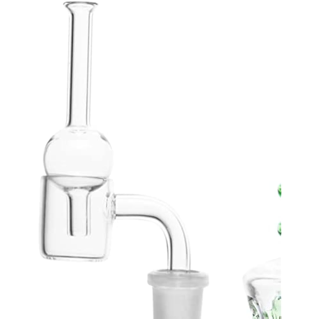 8" Glass Honeycomb Bong – Dab Rig with Quartz Banger (Green)