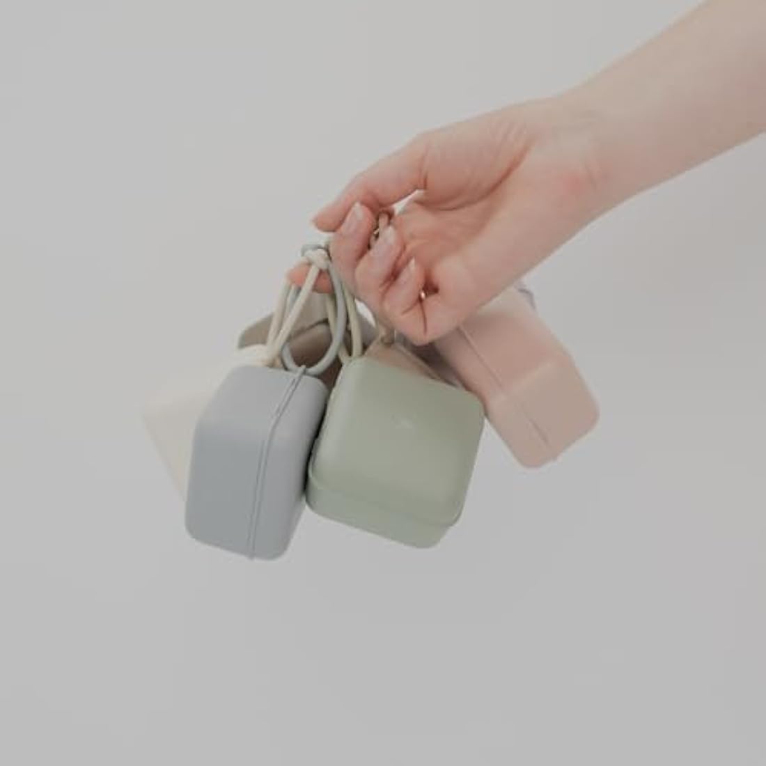 BIBS Pacifier Box and Steriliser Case with Strap | Ivory | BPA-Free