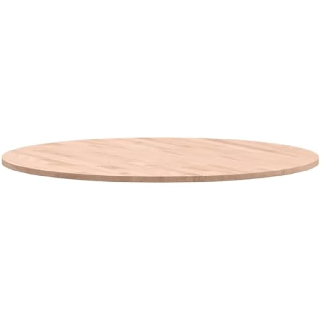 Jolof Store Round Beech Wood Table Top – 80cm Natural Coffee Table