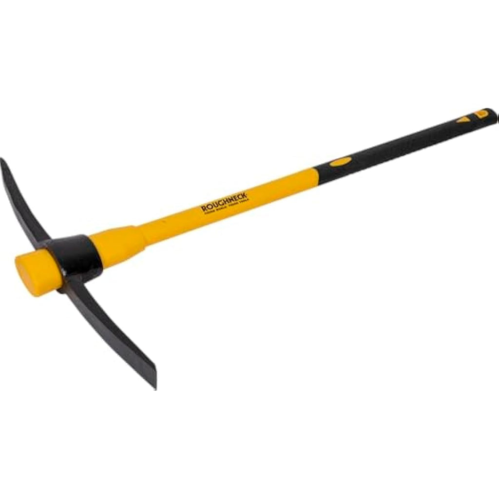 Roughneck 5lb Pick Axe with Fibreglass Handle - Heavy Duty Root Removal