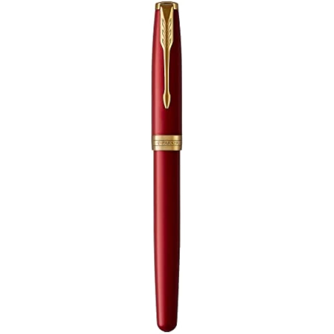 Parker Sonnet Fountain Pen – Red Lacquer with Gold Trim, Medium Nib