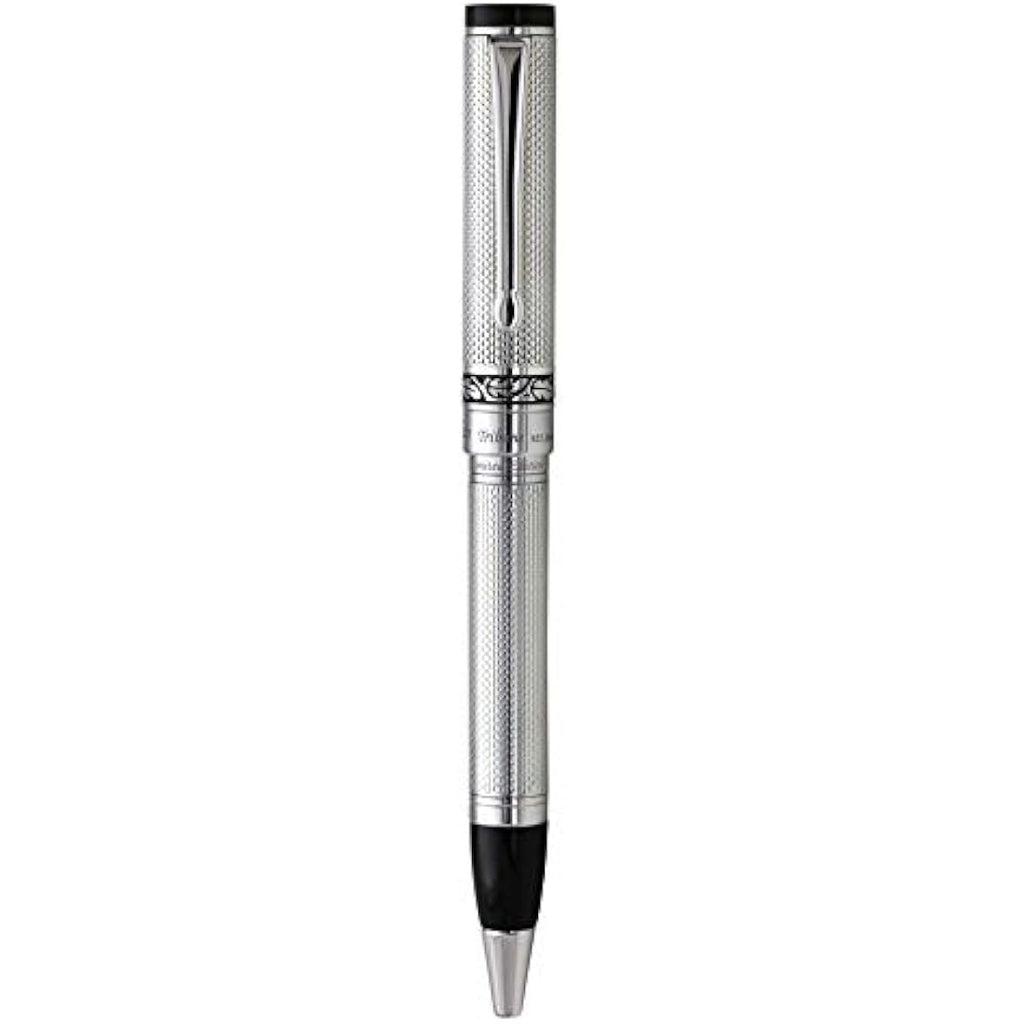 Xezo Tribune Ballpoint Pen | Solid Sterling Silver & Platinum Plated