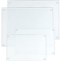 Hacaroa 4 Pack Tempered Glass Cutting Board – Non-Slip Clear Chopping Board