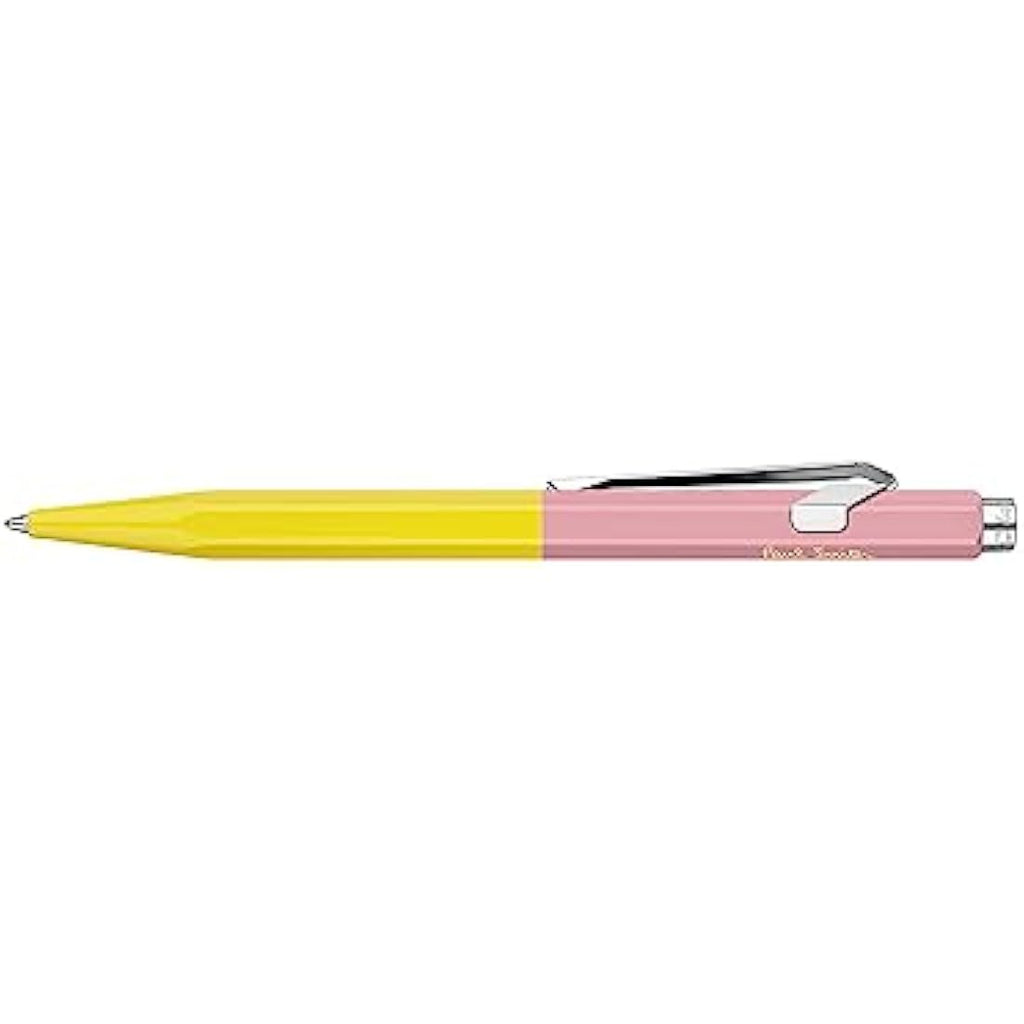 Caran d'Ache 849 Paul Smith Ballpoint Pen – Chartreuse/Rose Aluminium