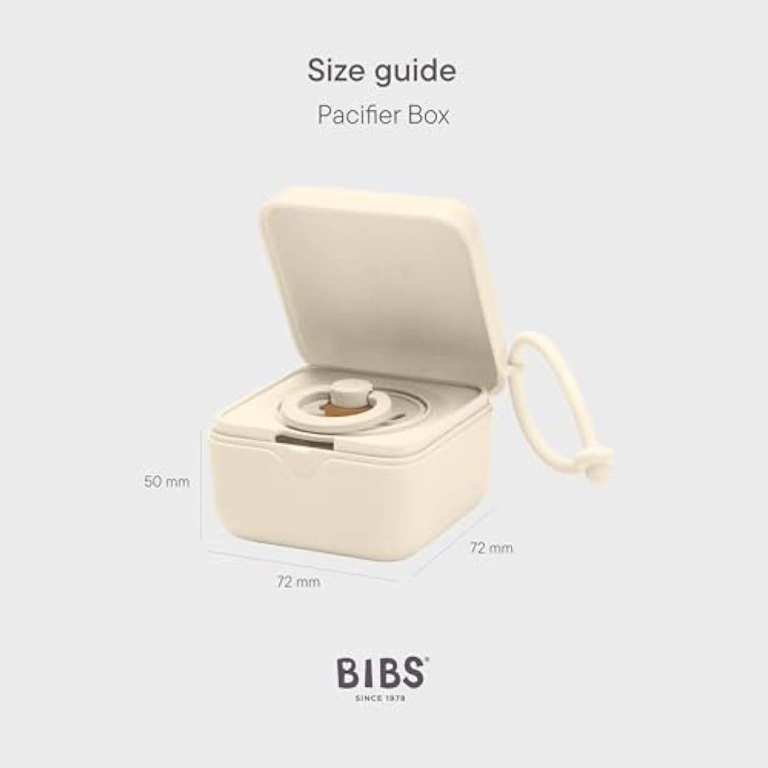 BIBS Pacifier Box and Sterilizer Case with Strap - Petrol Blue