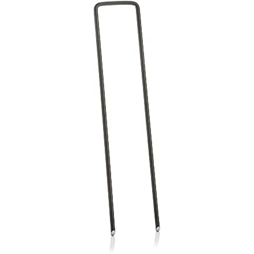 GardenMate 250 Pack U-Shaped Garden Pegs – 150mm Carbon Steel Staples