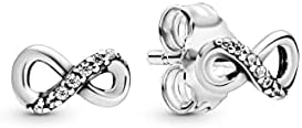 Pandora Moments Sparkling Infinity Stud Earrings – Sterling Silver