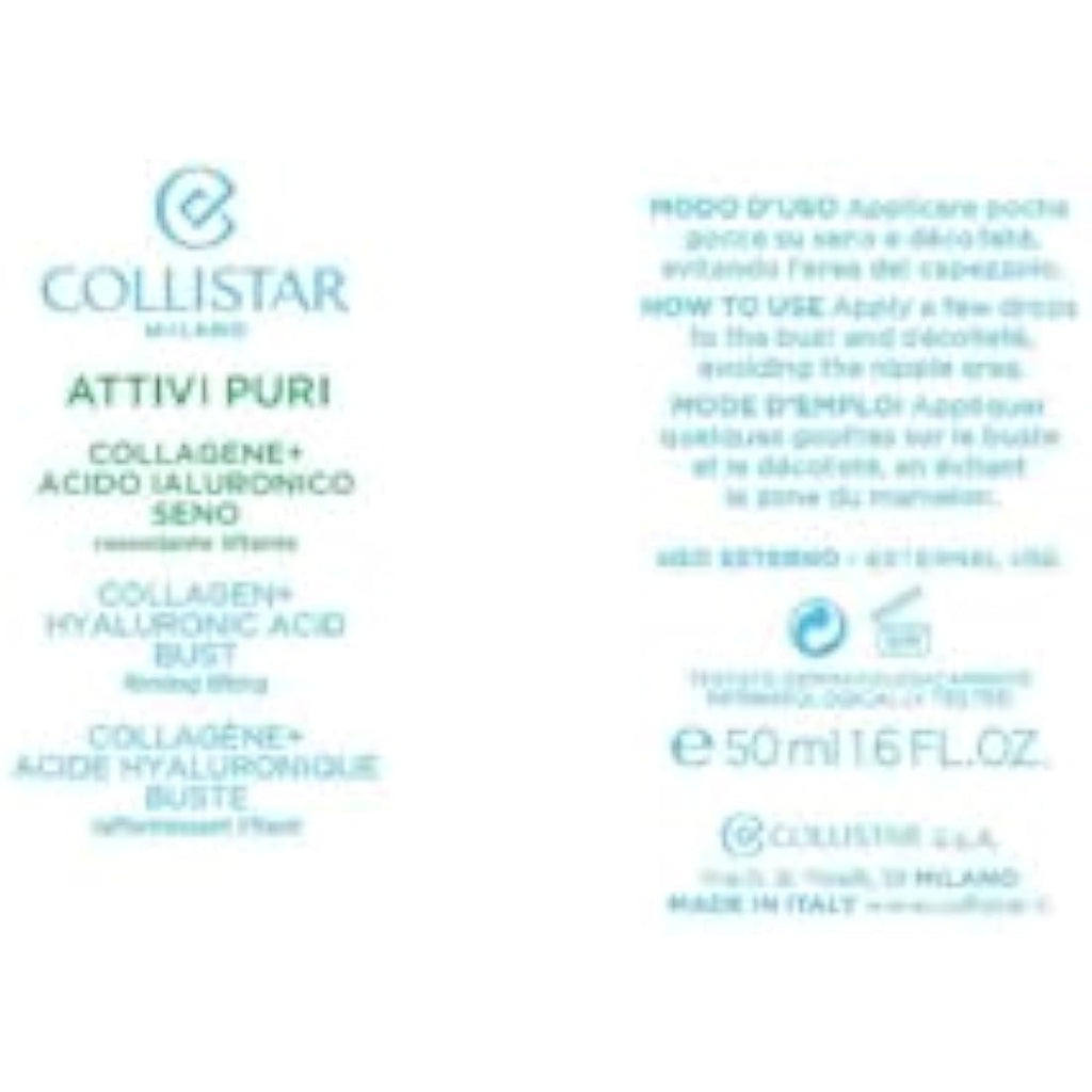 Collistar Pure Actives Collagen & Hyaluronic Acid Breast Firming Serum 50ml