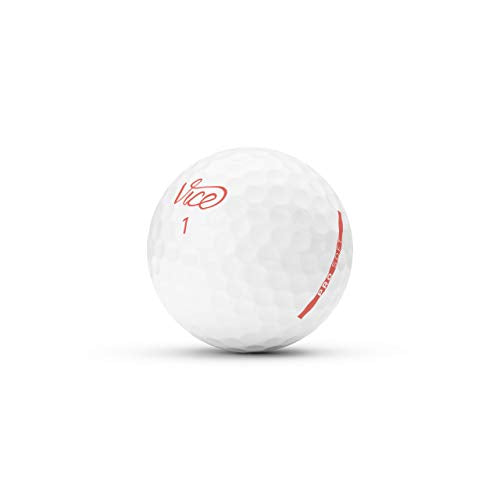 Vice Golf Pro Soft Hue Living Coral Golf Balls – 3-Piece Urethane