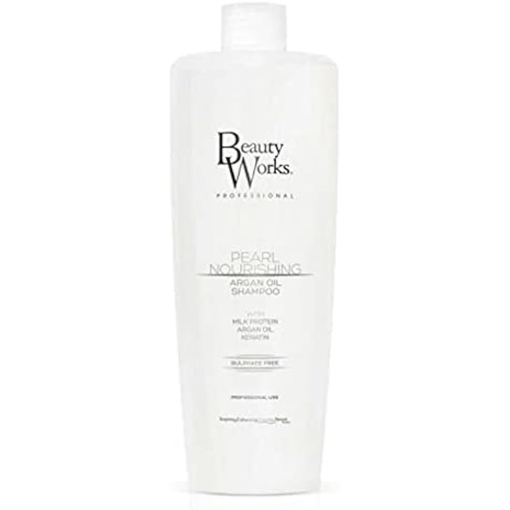 Beauty Works Pearl Nourishing Argan Oil Shampoo | Sulphate Free 1L