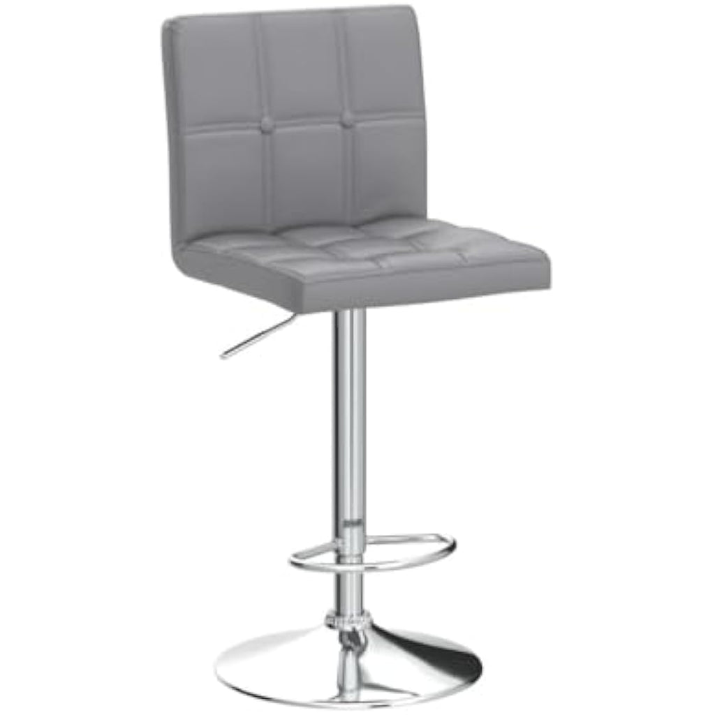 Leader Accessories Bar Stools - Set of 2 Swivel PU Leather Counter Chairs