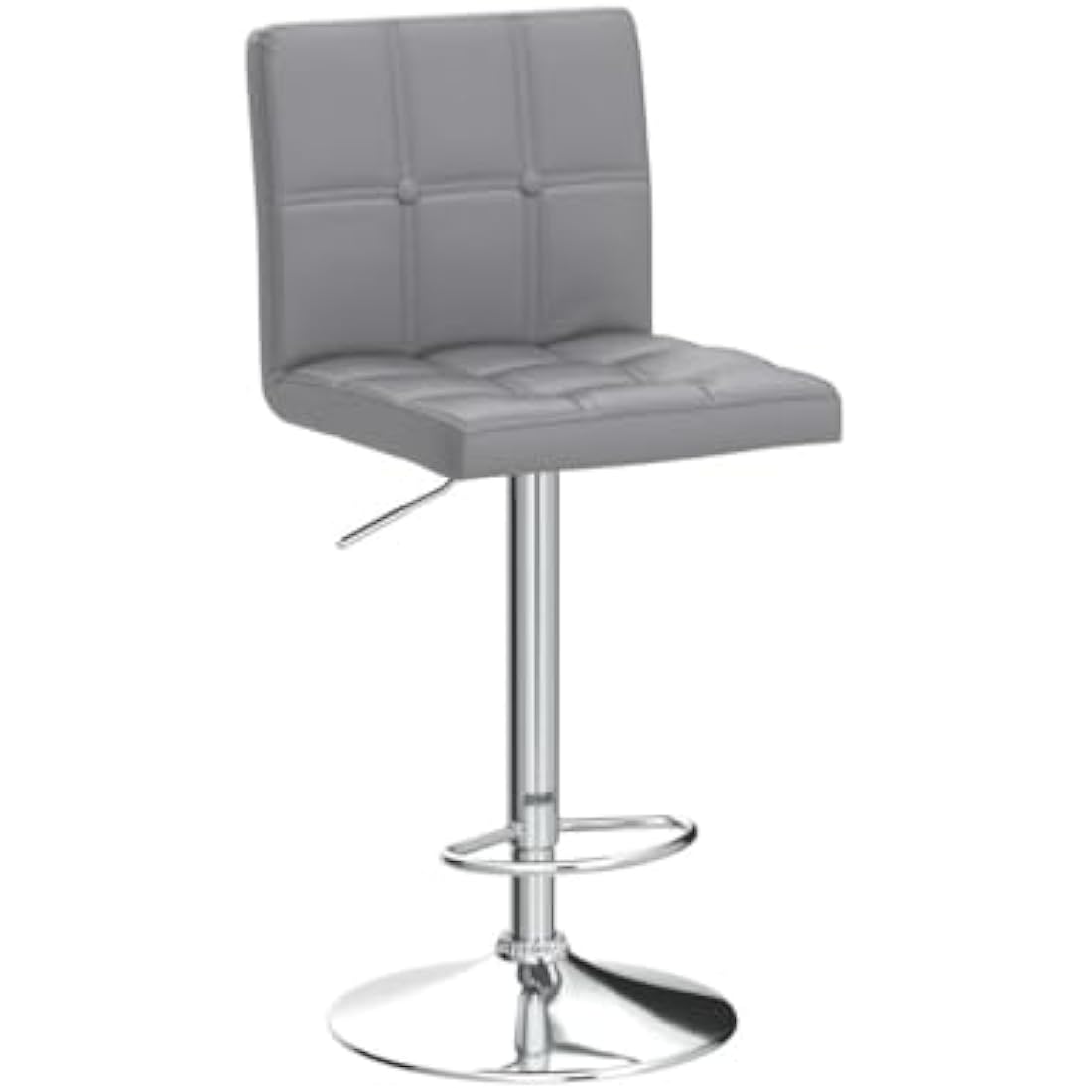 Leader Accessories Bar Stools - Set of 2 Swivel PU Leather Counter Chairs