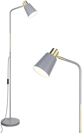 Jolof Store Industrial Floor Lamp – Adjustable Metal Task Light (Grey)