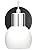 Jolof Store Modern Glass Wall Sconce – Dimmable Bedside Lamp (2 PCS)