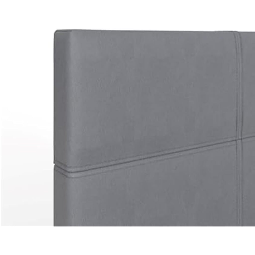 GFW Single Grey Faux Leather Ottoman Storage Bed with Gas Lift