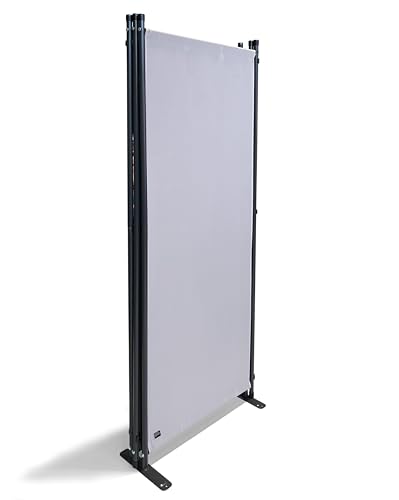 QUICK STAR 3-Part Room Divider - 170x165cm Foldable Privacy Screen White