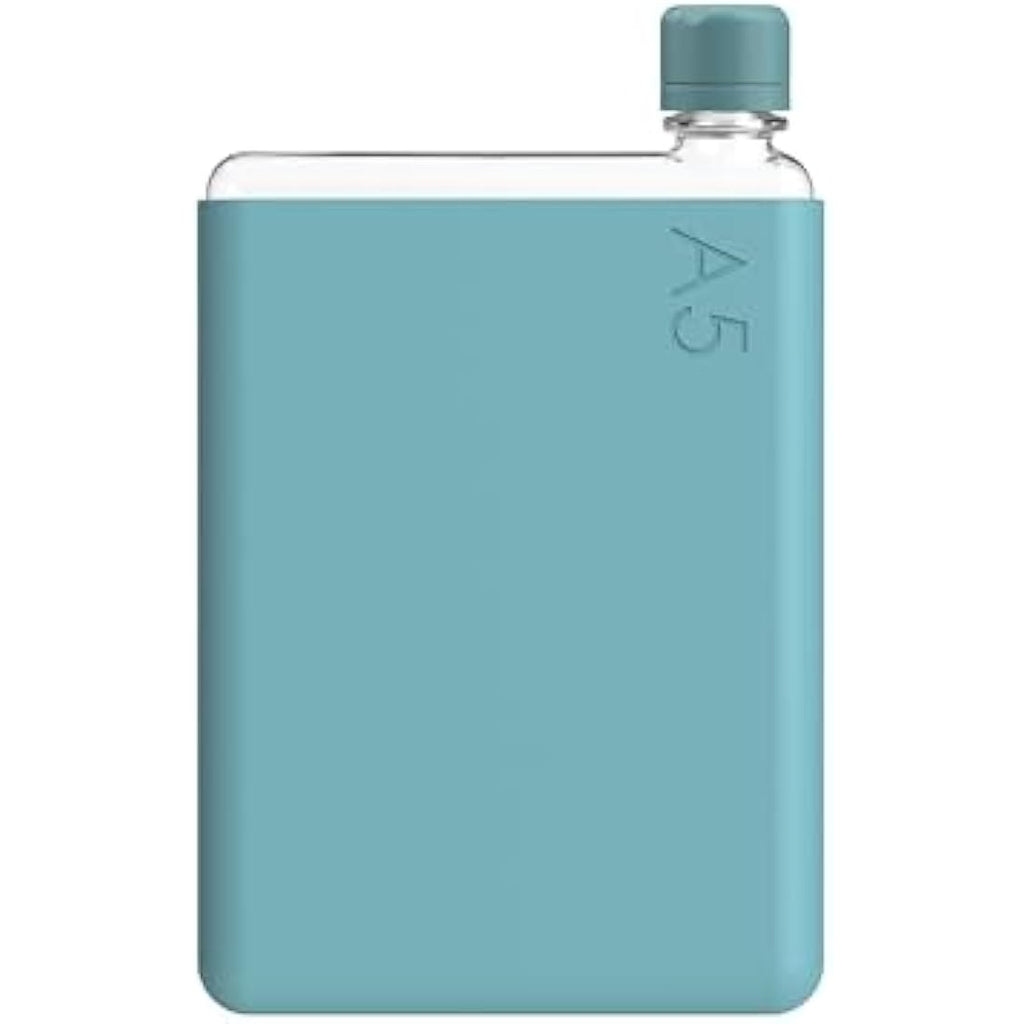 memobottle A5 Slim Water Bottle - 750ml Tritan with Sea Mist Sleeve