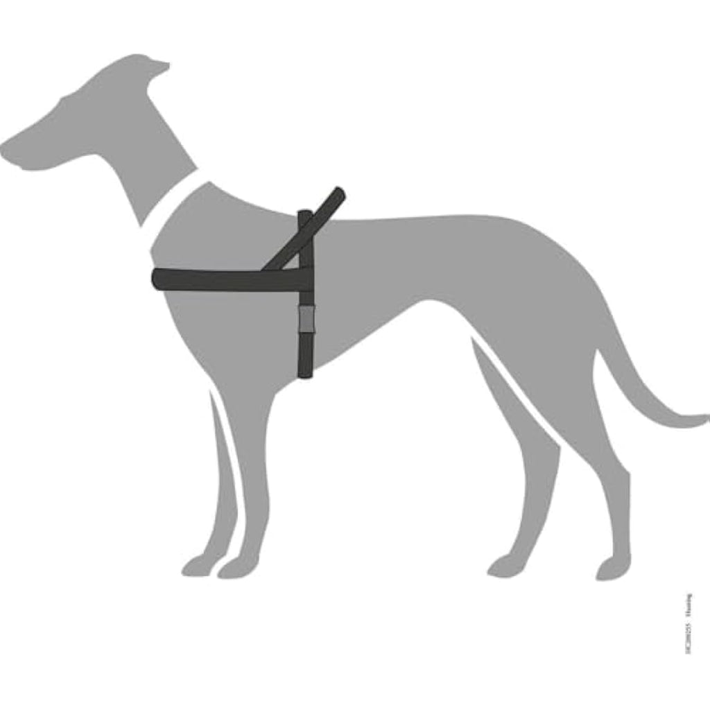 Hunter Norwegian Dog Harness - Durable Black Hunting Gear, 50 x 69-93 cm