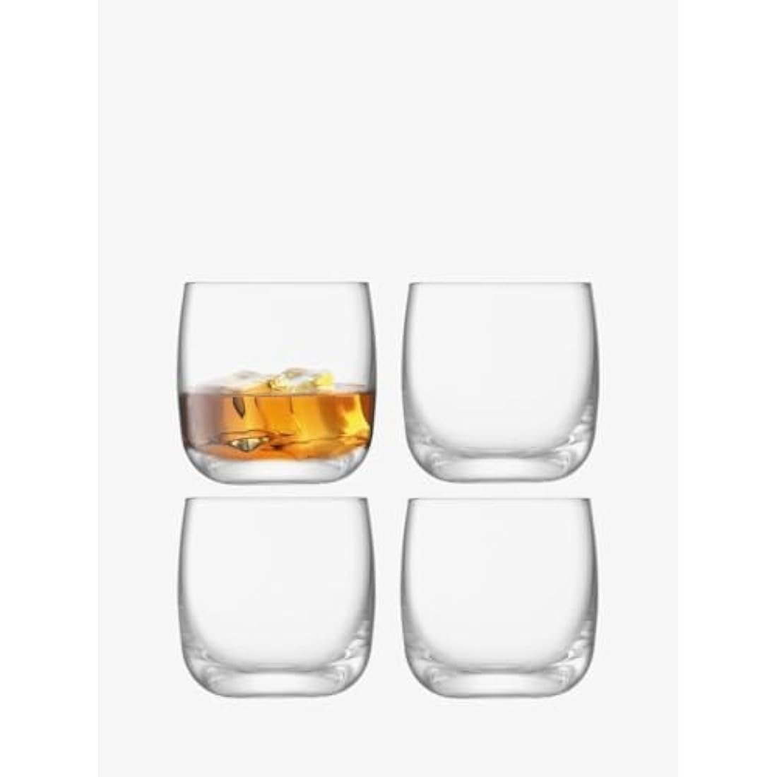 LSA International Borough Glass Tumblers – 300ml Clear Set of 4