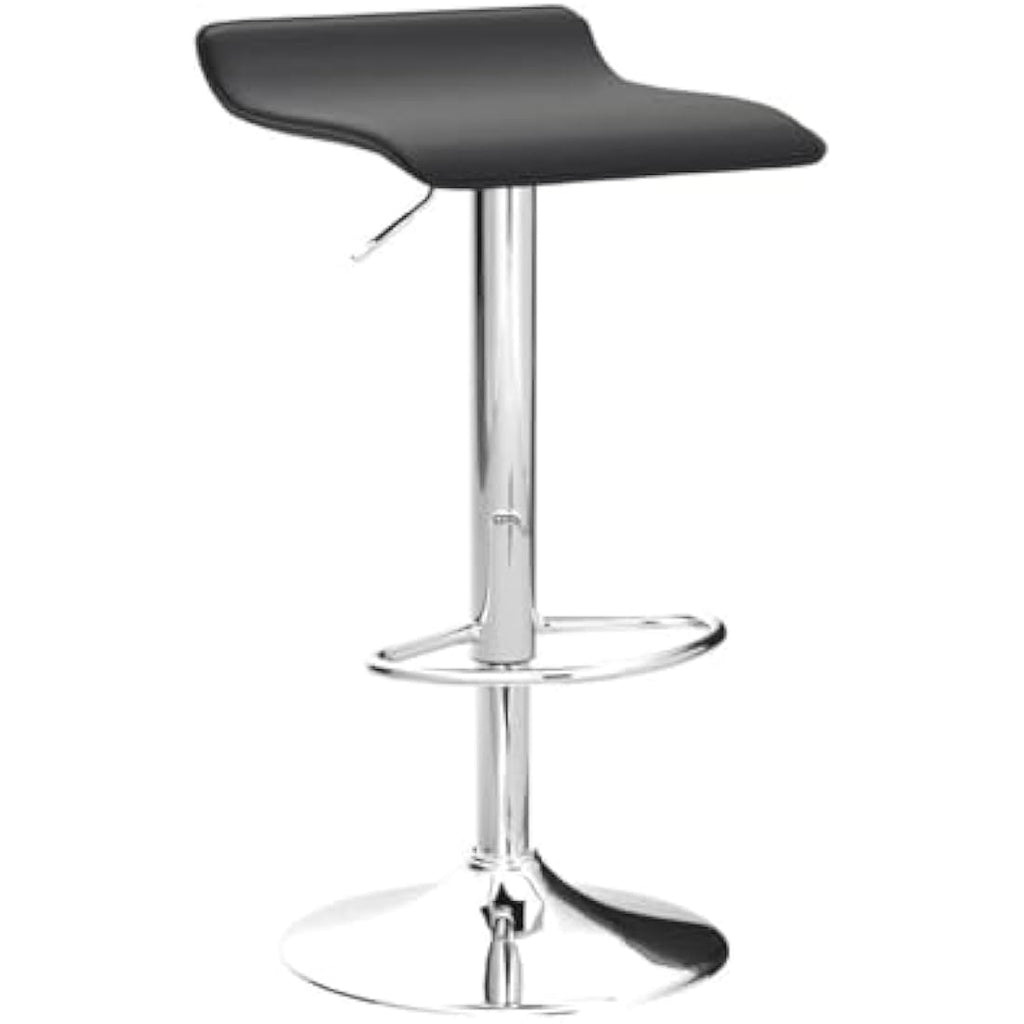 KKTONER Square PU Leather Swivel Bar Stools - Adjustable Counter Chair