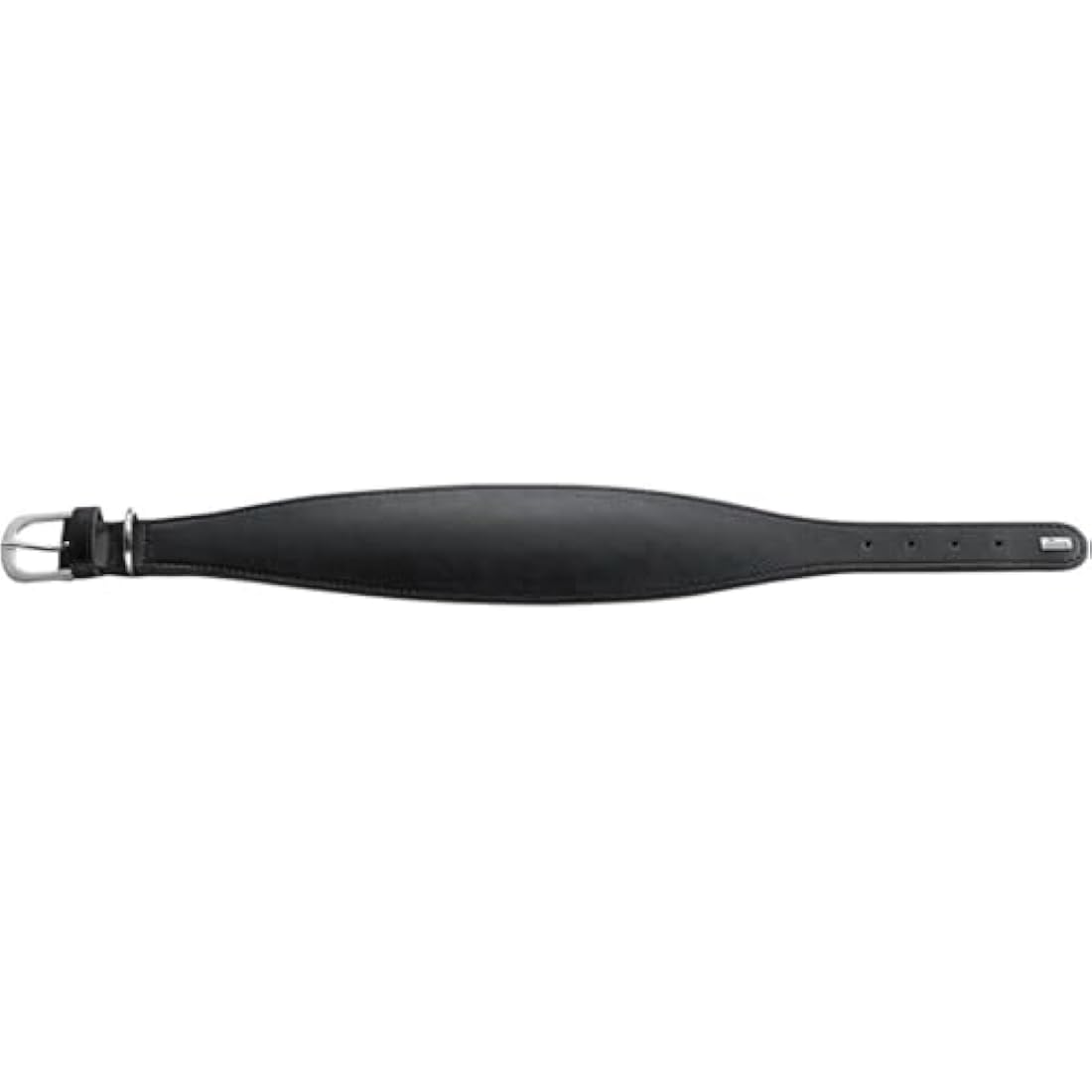 HUNTER Padded Soft Leather Greyhound Collar – Handmade Black Leather