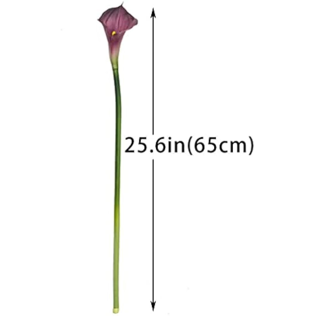 Jolof Store Real Touch Calla Lily Artificial Flowers - 5 Pcs Purple