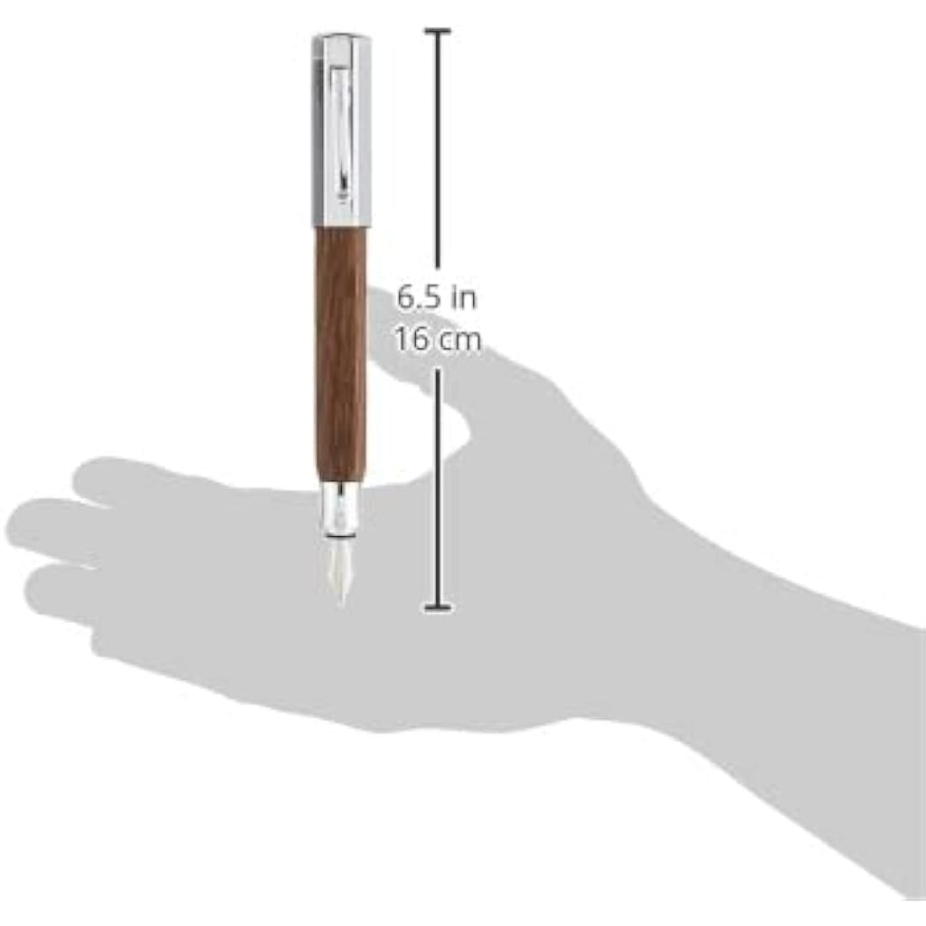 Faber-Castell Ondoro Fountain Pen – Smoked Brown, Broad Nib (B)