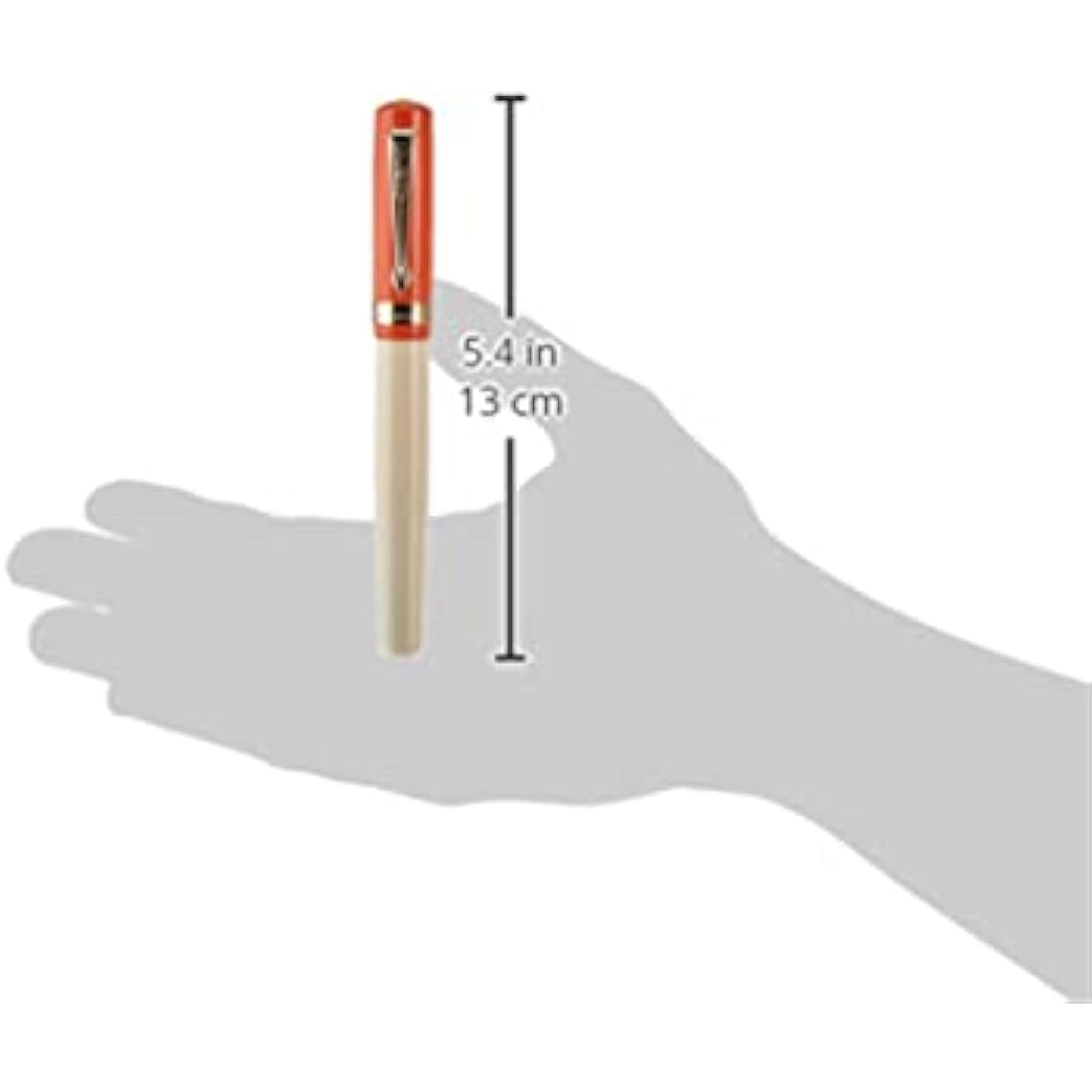 Kaweco Student 70's Soul Fountain Pen – Orange & Cream Acrylic, Medium Nib