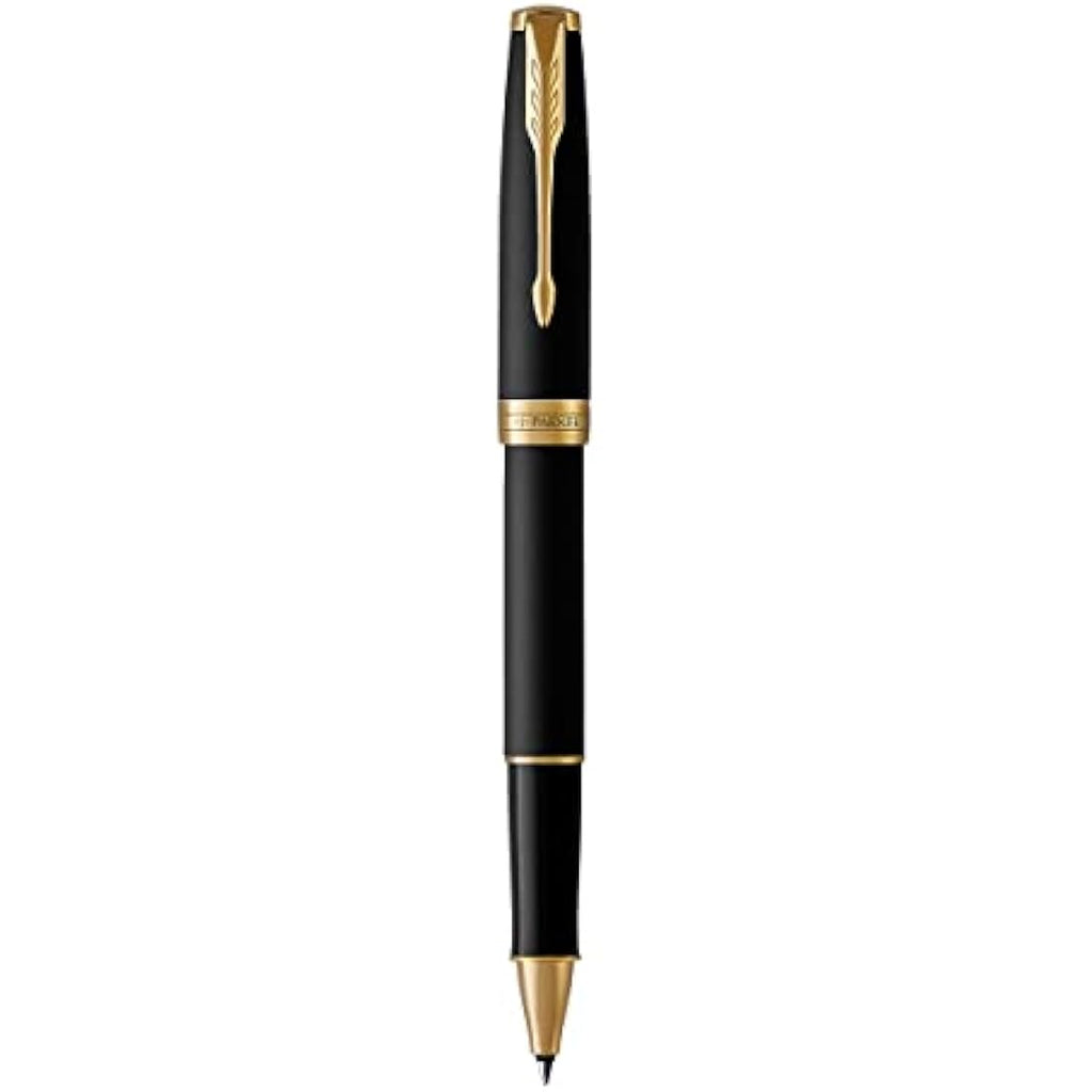 Parker Sonnet Rollerball Pen – Matte Black Lacquer with Gold Trim