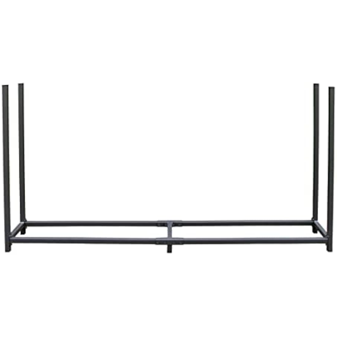 Metal Firewood Rack with Weather Cover - Anthracite 200cm